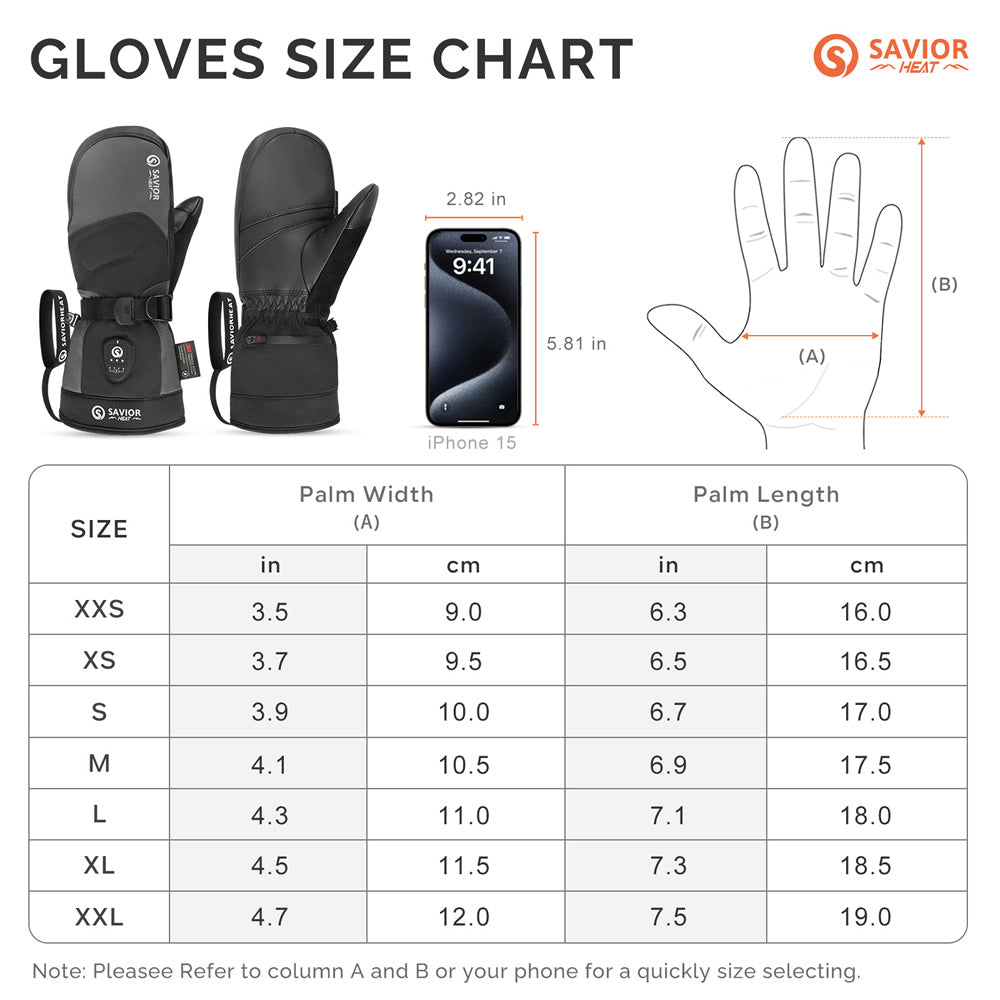 Camping Gloves,water Resistant Gloves -Heated Gloves | Smart gloves | Heated Footwear SKGP02M