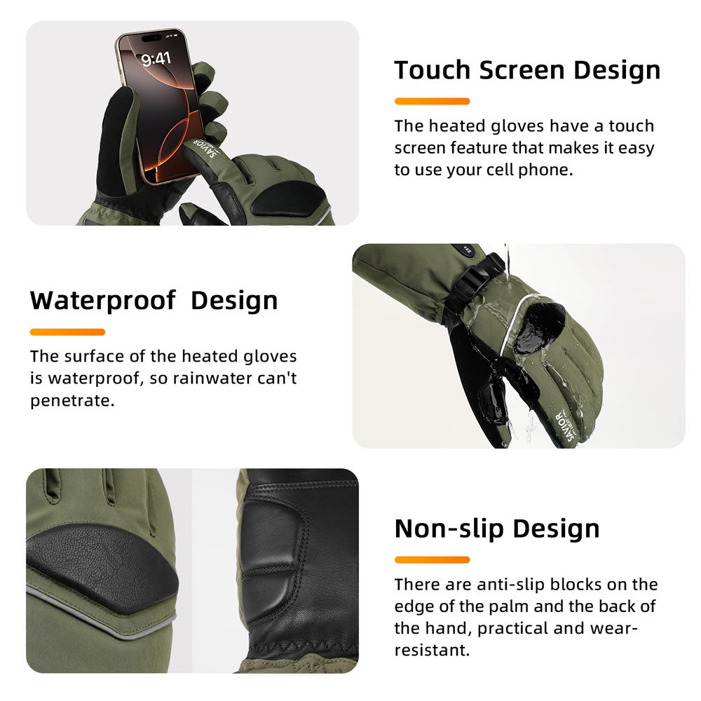 Snowboarding Gloves,Breathable Gloves -Heated Gloves | Smart gloves | Heated Footwear SKGU04FG