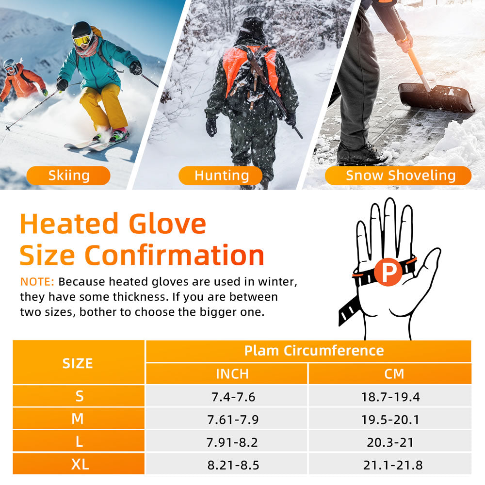 Five Finger Skiing gloves,breathable gloves -Heated Gloves | Smart gloves  SKGU04FS
