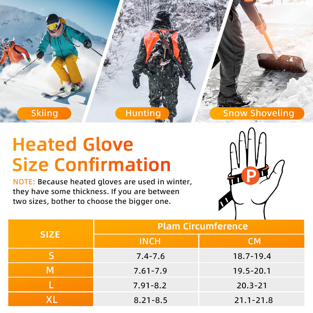 Snowboarding Gloves,Breathable Gloves -Heated Gloves | Smart gloves | Heated Footwear SKGU04FG