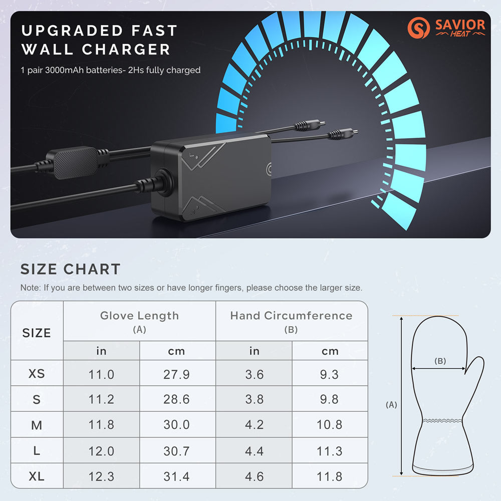 Skiing gloves,Goat Leather gloves -Heated Gloves | Smart gloves | Heated Footwear   SKGU11MW