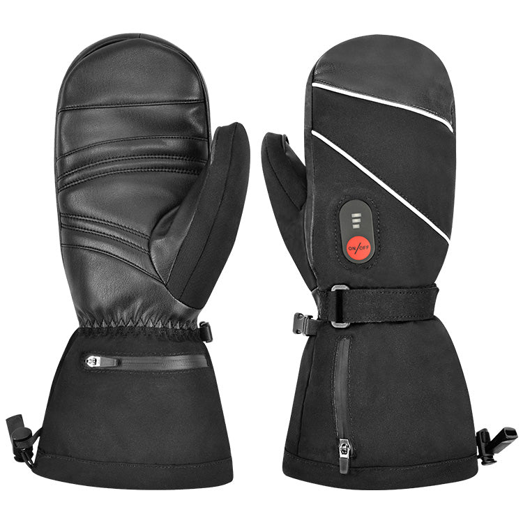 Skiing gloves,Half Leather gloves -Heated Gloves | Smart gloves | Heated Footwear   SKGUS30