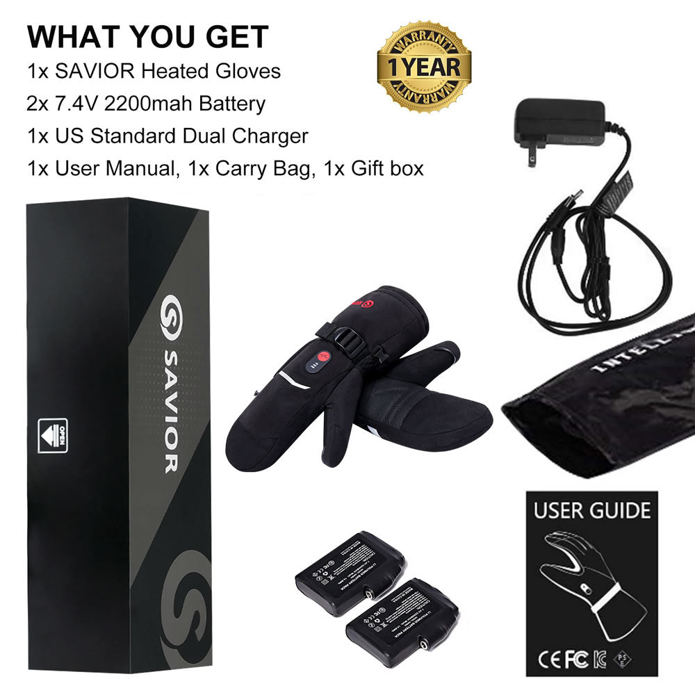 Skiig Gloves,Water Resistant Gloves | Heated Gloves SHGS66E