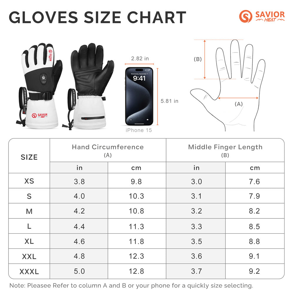 Skiing Gloves,Windproof Gloves -Heated Gloves | Smart gloves | Heated Footwear SKGP01FW