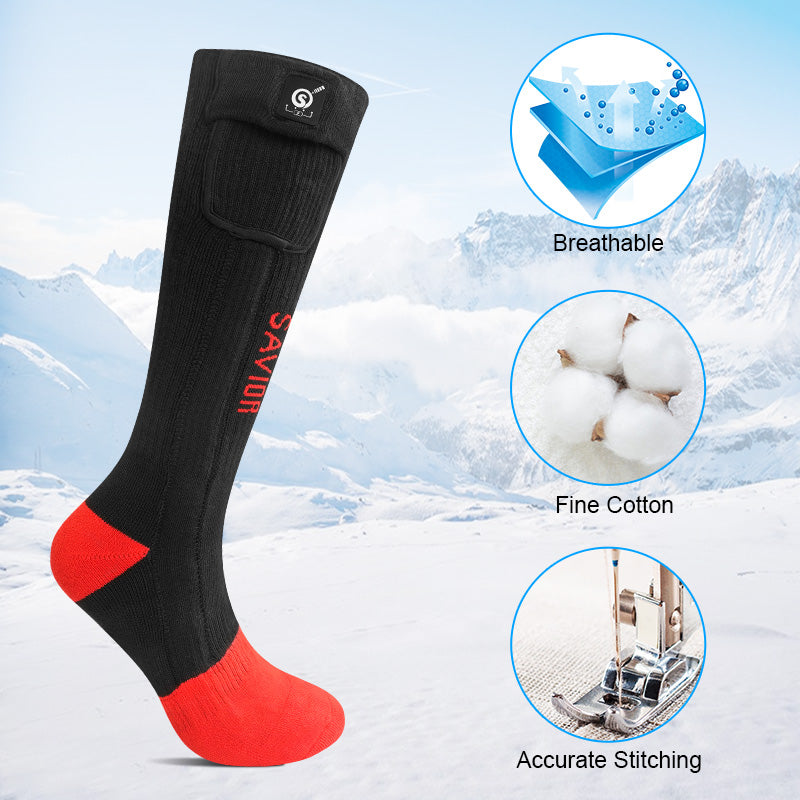 Snowboarding Socks, Windproof Socks - Heated Socks | Smart Socks | Heated Gloves  SS06R