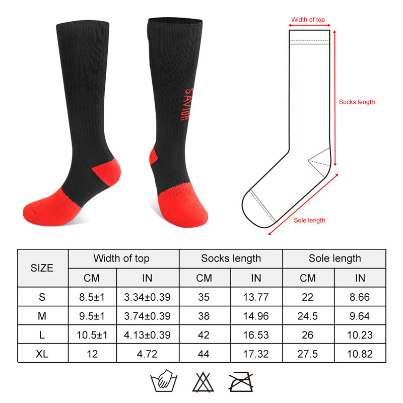 Snowboarding Socks, Windproof Socks - Heated Socks | Smart Socks | Heated Gloves  SS06R